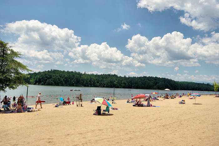 Beach at Lake James State Park, NC