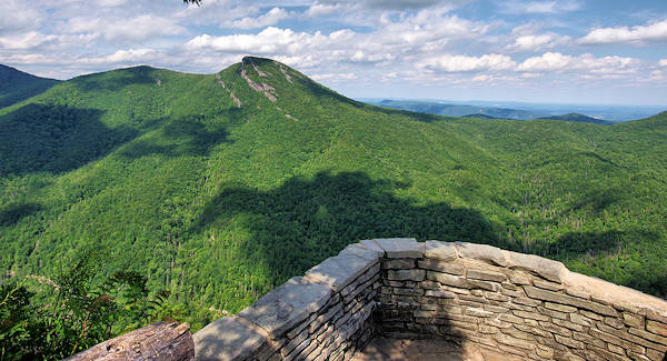 Hawksbill Mountain from Wisemans View