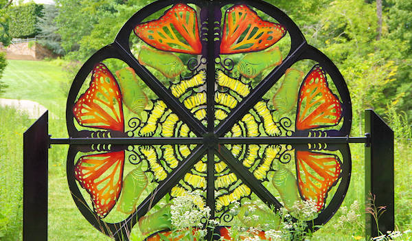 Monarch Butterfly Sculpture, NC Arboretum