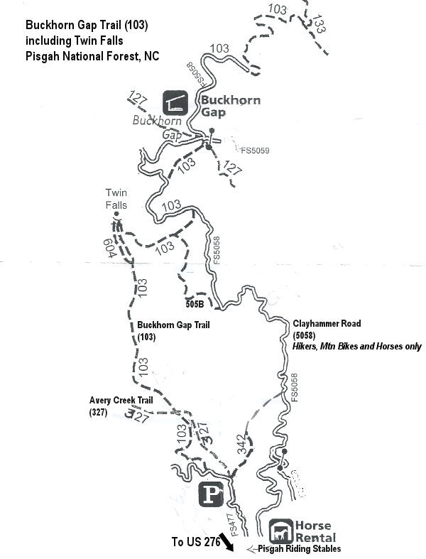 Twin Falls Hiking Map