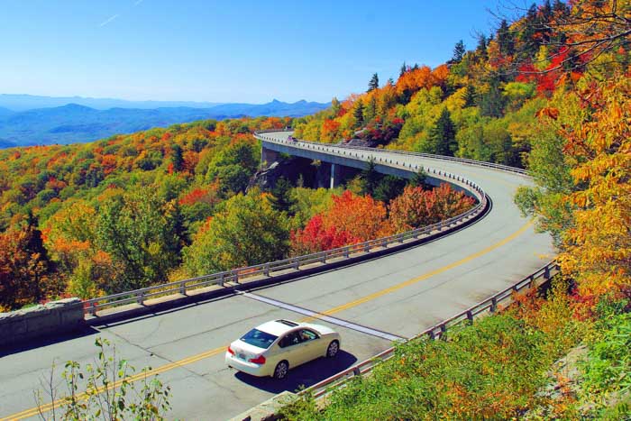 Blue Ridge Parkway in Asheville, N.C.