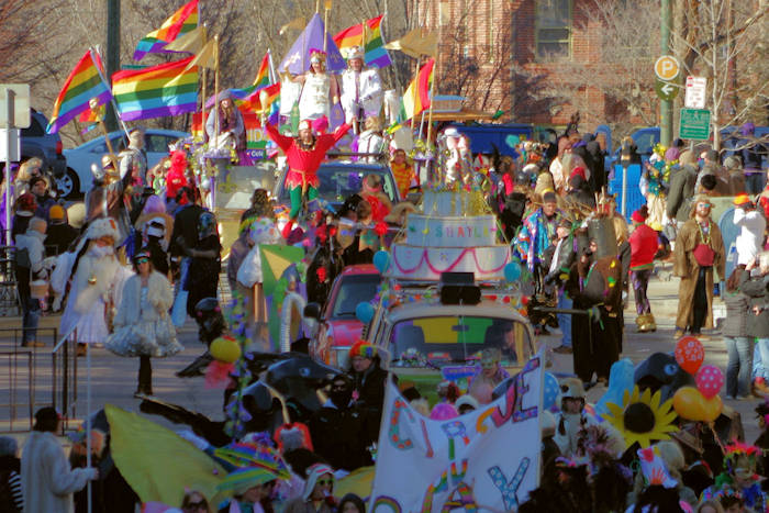 mardi gras parade route asheville