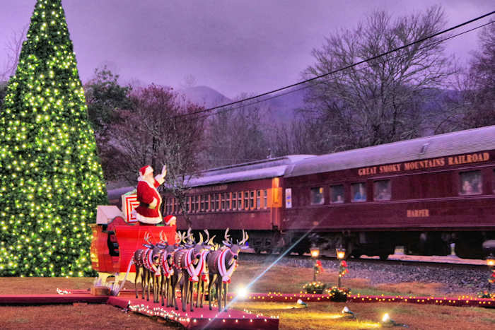 Polar Express Train Ride - Bryson City NC Christmas in the Smokies