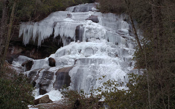 Daniel Ridge Falls Frozen