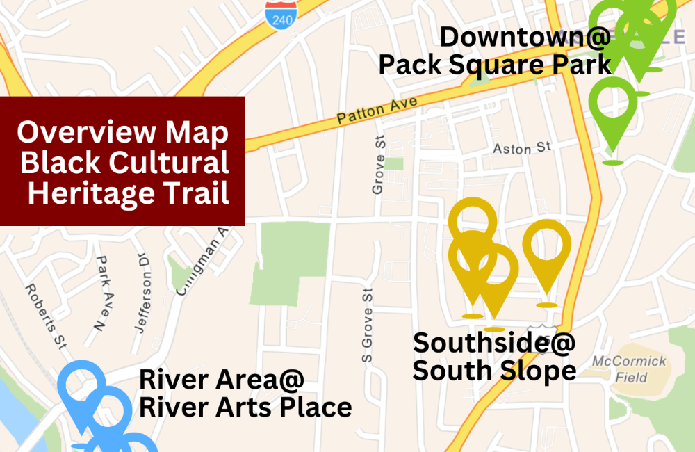 Overview Map of Black Cultural Heritage Trail