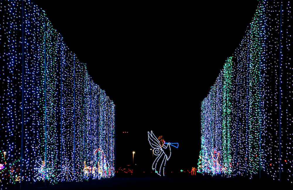 Christmas Winter Wonderland Light Show Tryon - Romantic Asheville