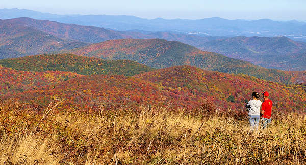Fall Color Blue Ridge Mountains NC