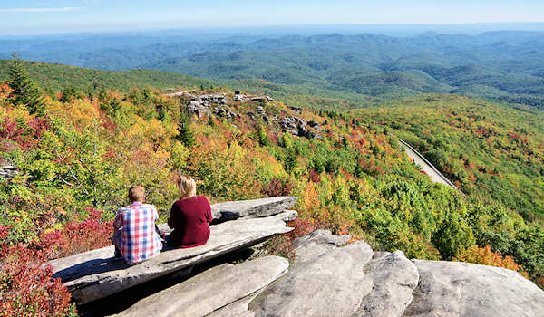 Asheville NC Fall Foliage Color 2017