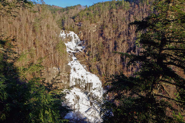 Frozen Upper Whitewater Falls