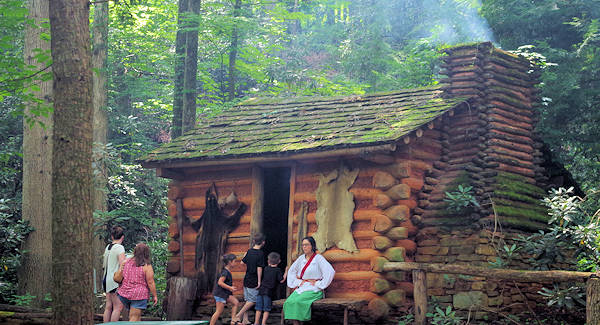 Oconaluftee Indian Village Cherokee Old Corner