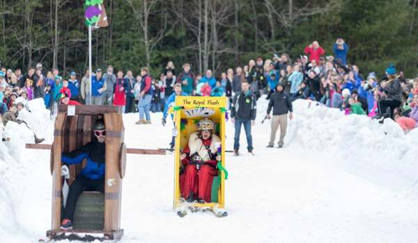 Outhouse Races Sapphire Valley Ski Resort